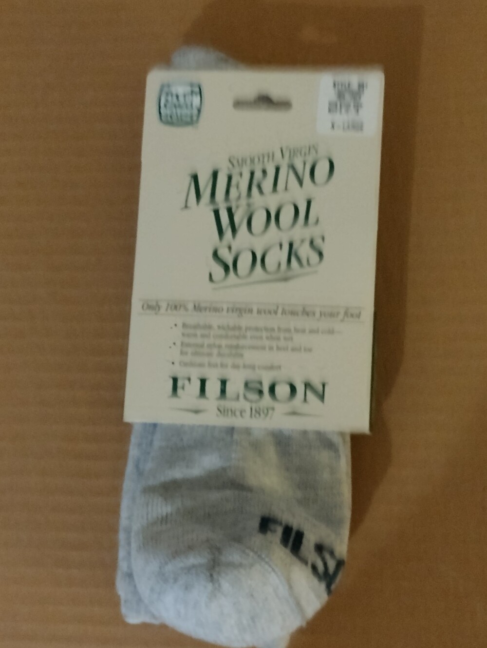 Filson Light Weight Wool Socks NWT